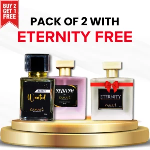 Azzaro Wanted & Selvish By Zamair,+Eternity 50ml Free